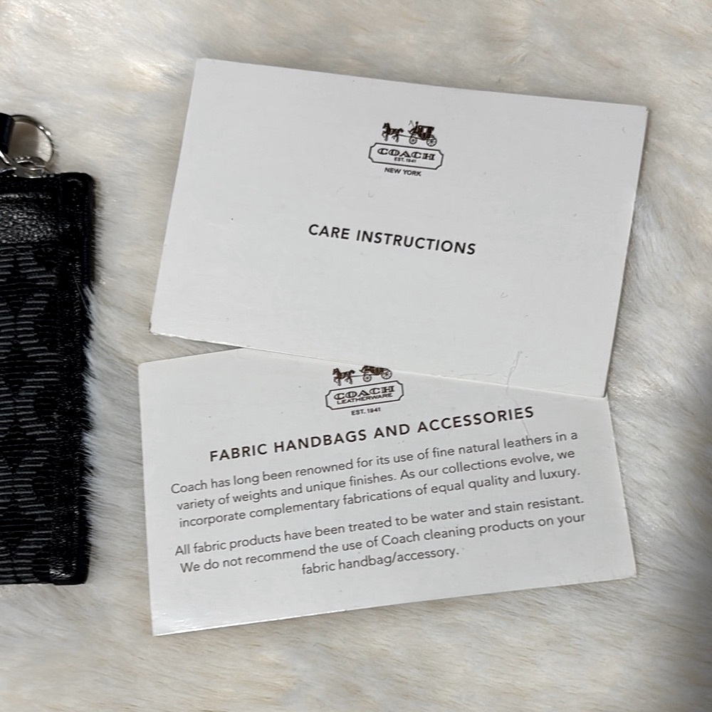 Coach Monogram Card Holder with Keychain - Picture 3 of 4